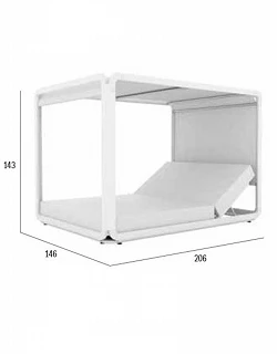 comprar Cama Balinesa IBIZA 140 para hosteleria